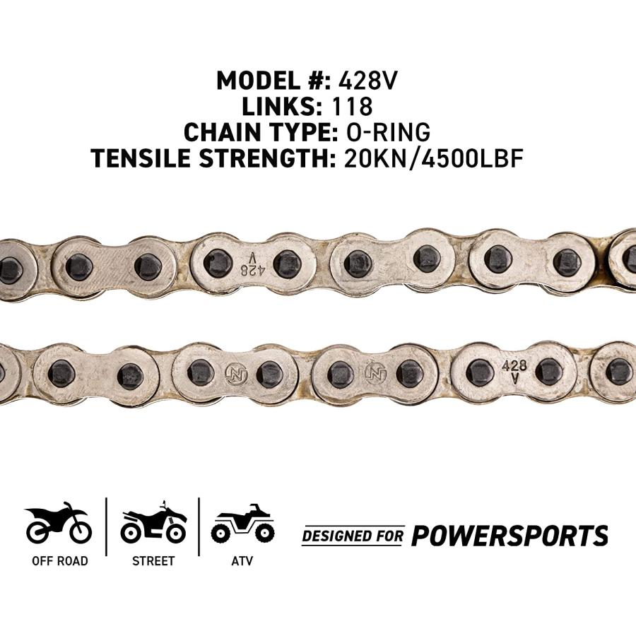 【並行輸入品】NICHE Drive Sprocket Chain Combo for Yamaha YZ80 Front 13 Rear 47 To