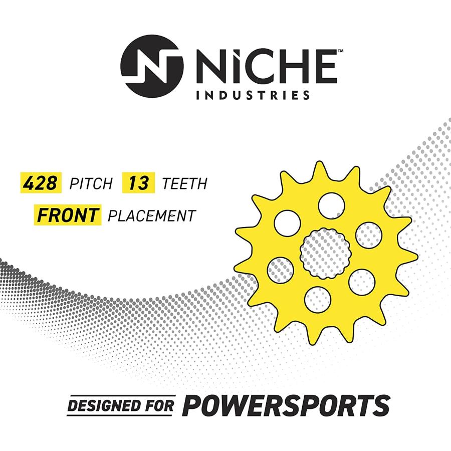 【並行輸入品】NICHE Drive Sprocket Chain Combo for Yamaha YZ80 Front 13 Rear 47 To