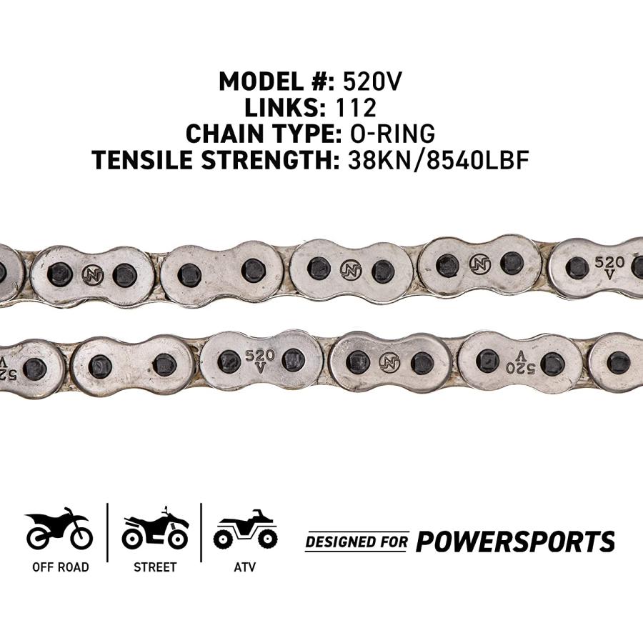 2019-2025 KAWASAKI ZX-6R ZX636 DID VX3 GOLD 520 OEM CHAIN AND