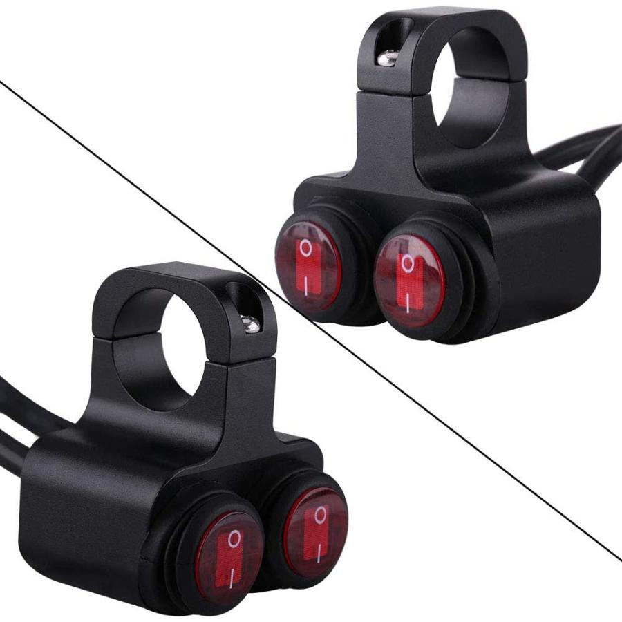 【並行輸入品】Gorgeri Handlebar Control Switch Motorcycle 7/8inch Handlebar Mountの画像