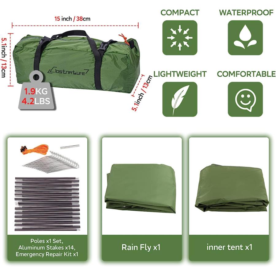 Clostnature 【並行輸入品】Clostnature キャンプ テント 二人用