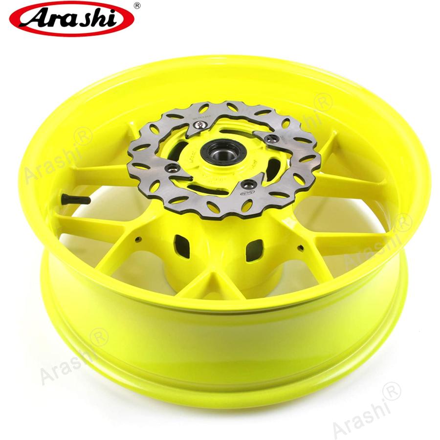 【並行輸入品】Arashi リアホイールリムとブレーキディスクローターホンダ CBR600RR 2007-2017 PC40用 オートバイ交換用アクセ_1