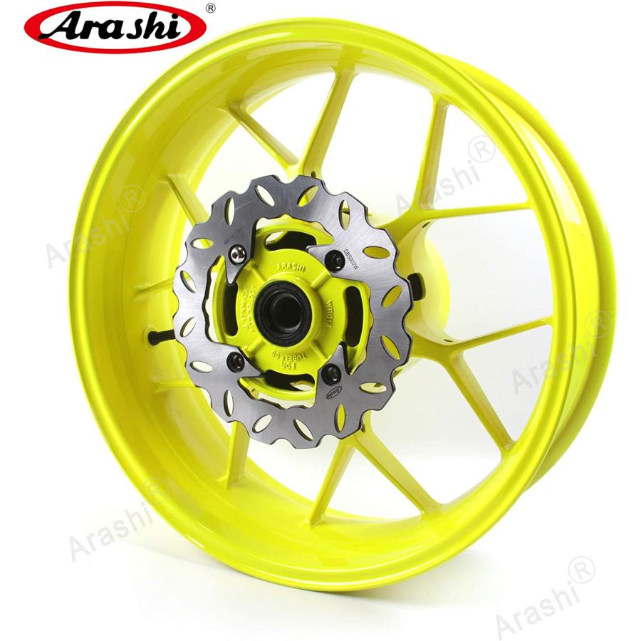 【並行輸入品】Arashi リアホイールリムとブレーキディスクローターホンダ CBR600RR 2007-2017 PC40用 オートバイ交換用アクセ_2