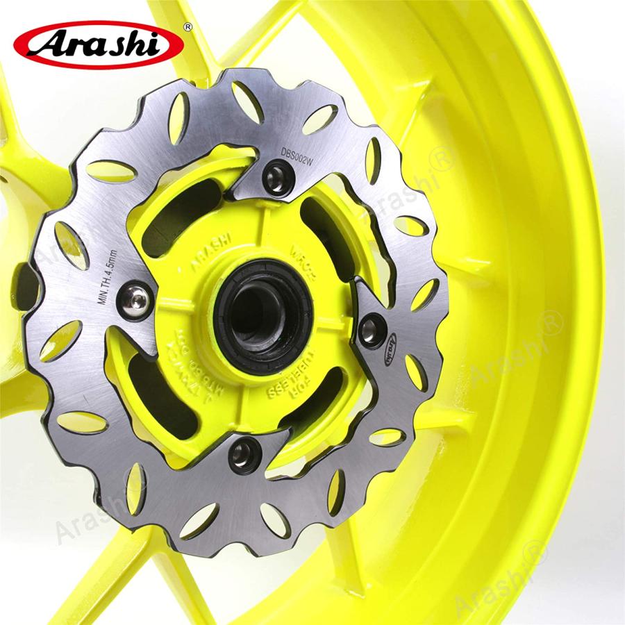 【並行輸入品】Arashi リアホイールリムとブレーキディスクローターホンダ CBR600RR 2007-2017 PC40用 オートバイ交換用アクセ_3