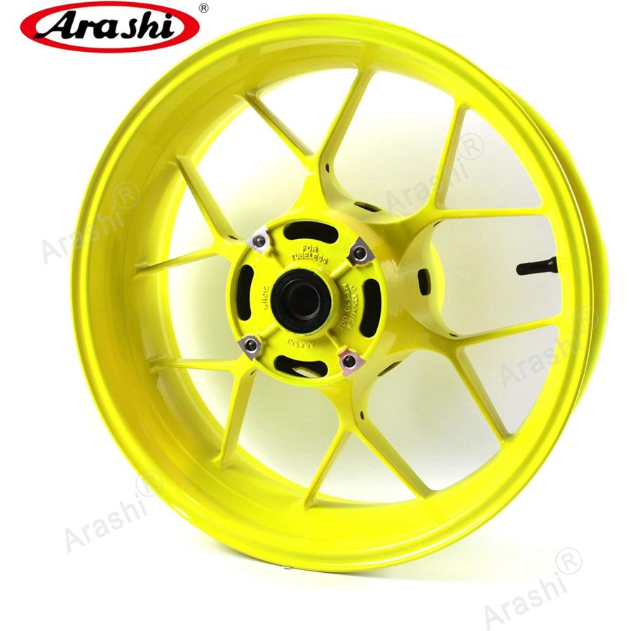 【並行輸入品】Arashi リアホイールリムとブレーキディスクローターホンダ CBR600RR 2007-2017 PC40用 オートバイ交換用アクセ_4