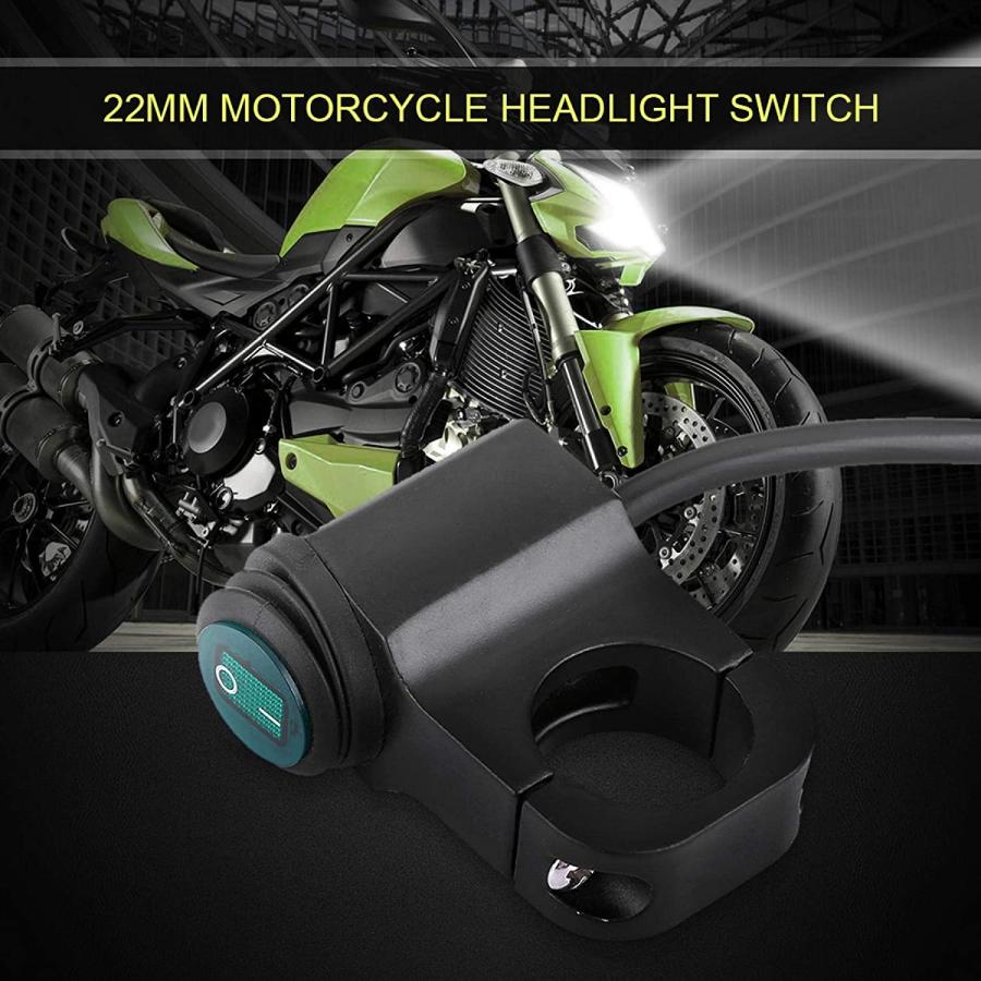 【並行輸入品】12V Handlebar Switch  Universal 22mm Motorcycle Handlebar Waterproofの画像