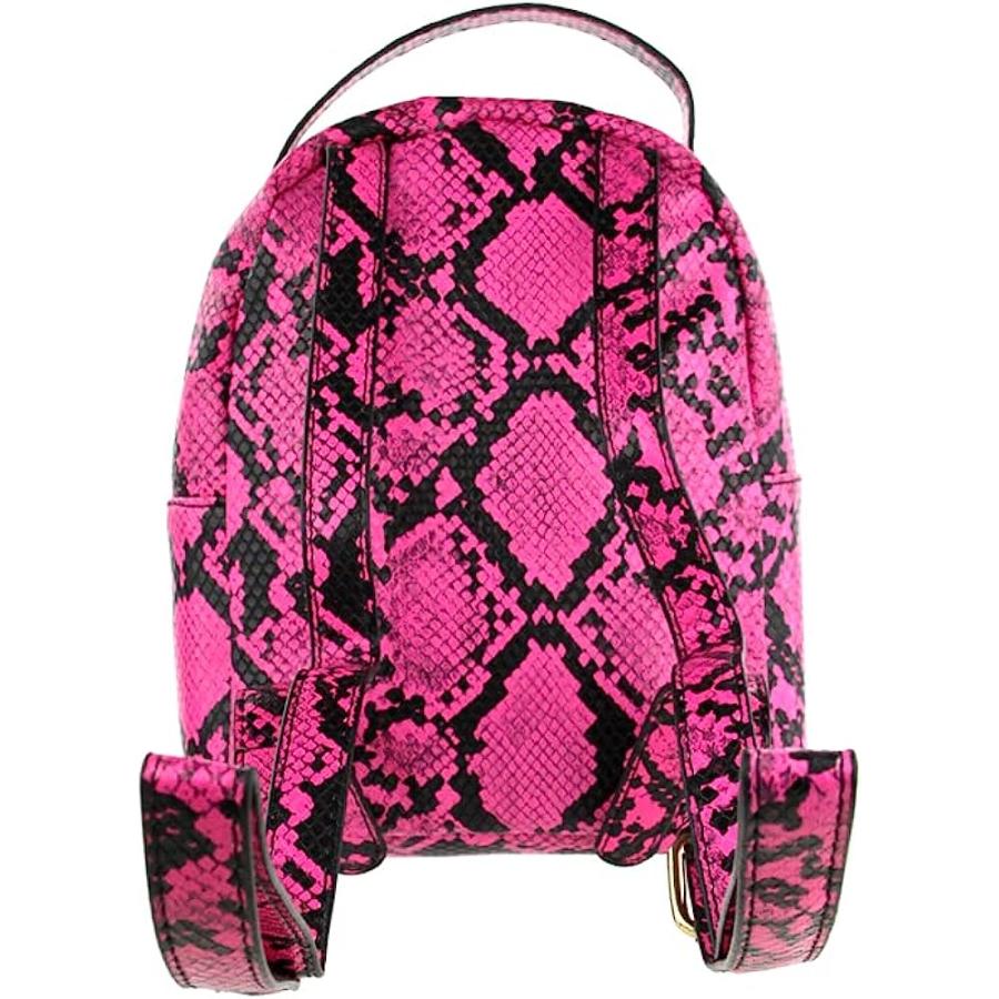 【並行輸入品】Olivia Miller Women's Faux Snake Print Leather Mini Small Cute Backpの画像