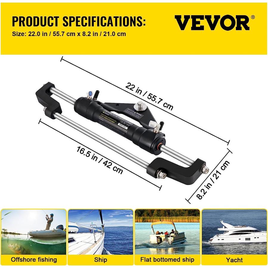 VEVOR 油圧ステアリングシリンダー 300HP 油圧ステアリング VEVOR 油圧ステアリングシリンダー 300HP 油圧ステアリング