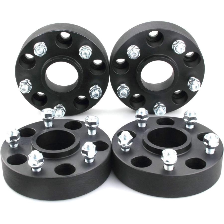 DCVAMOUS 5x4.5 ハブセントリックホイールスペーサー ジープ対応 1.5インチホイールスペーサー 1/2インチスタッド付き