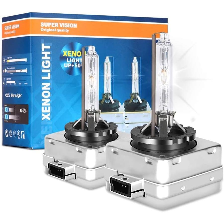 並行輸入品】D3S/D3R 6000K Xenon HID Replacement Bulb White Metal