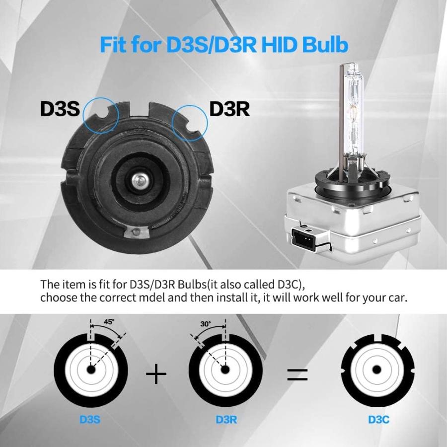 並行輸入品】D3S/D3R 6000K Xenon HID Replacement Bulb White Metal