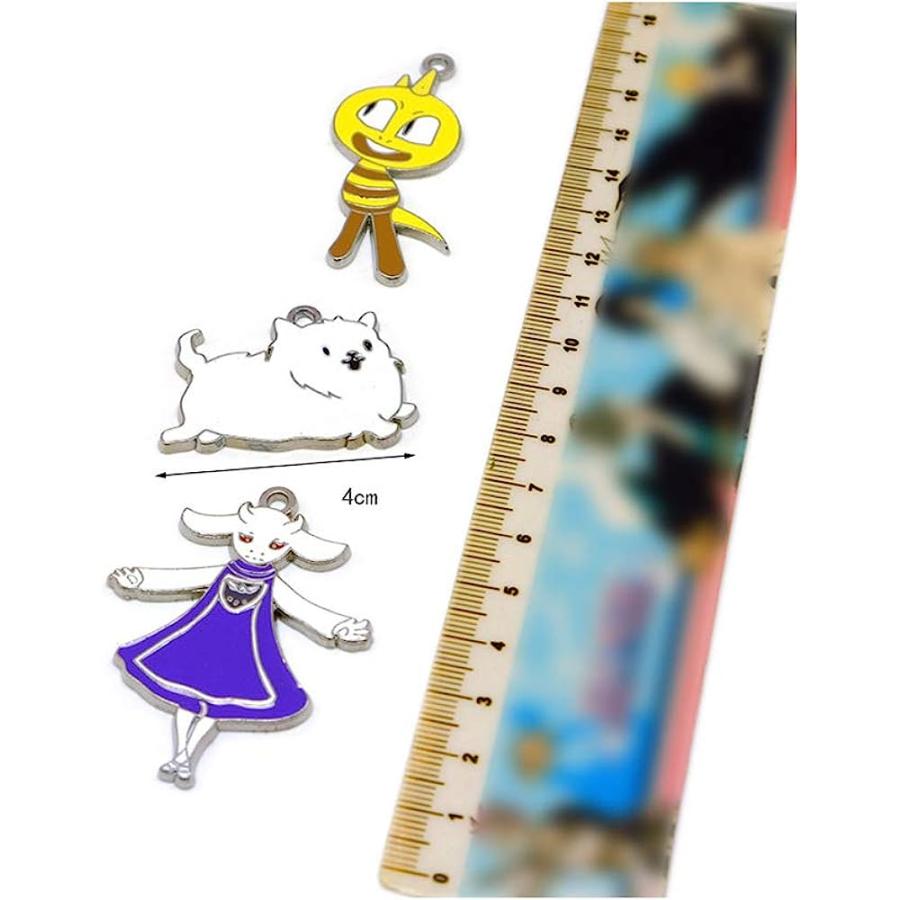 【並行輸入品】TLSD Undertale Keychain Set Sans Frisk Heart Necklace Metal ...