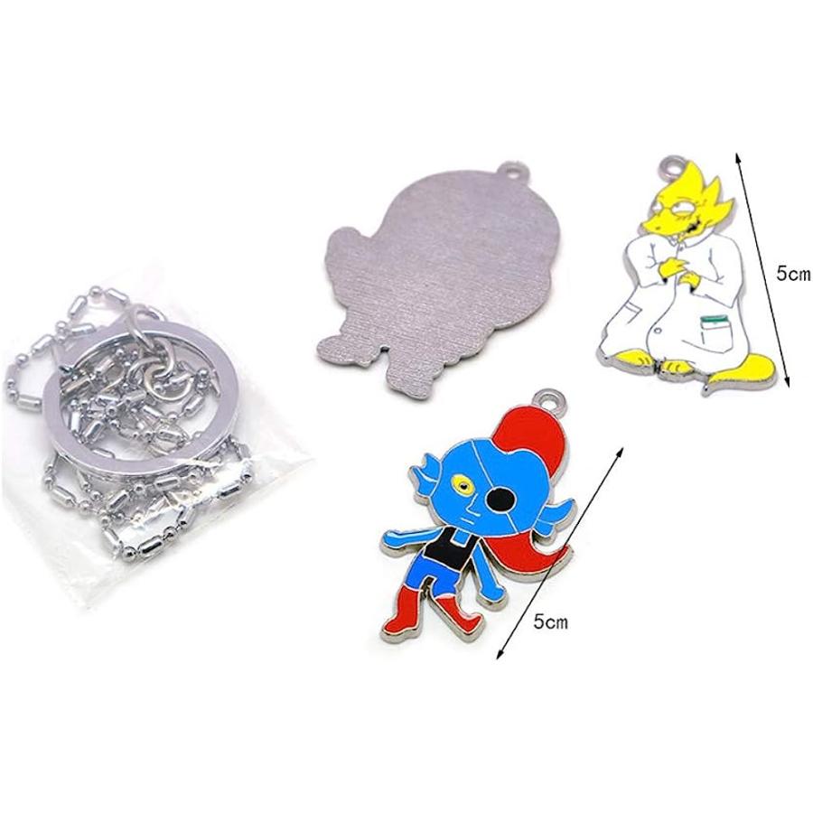 【並行輸入品】TLSD Undertale Keychain Set Sans Frisk Heart Necklace Metal ...