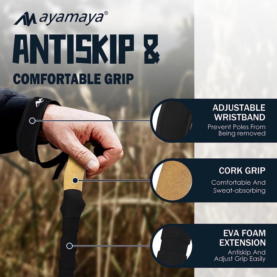 並行輸入品】AYAMAYA トレッキングポール 2本セット カーボン