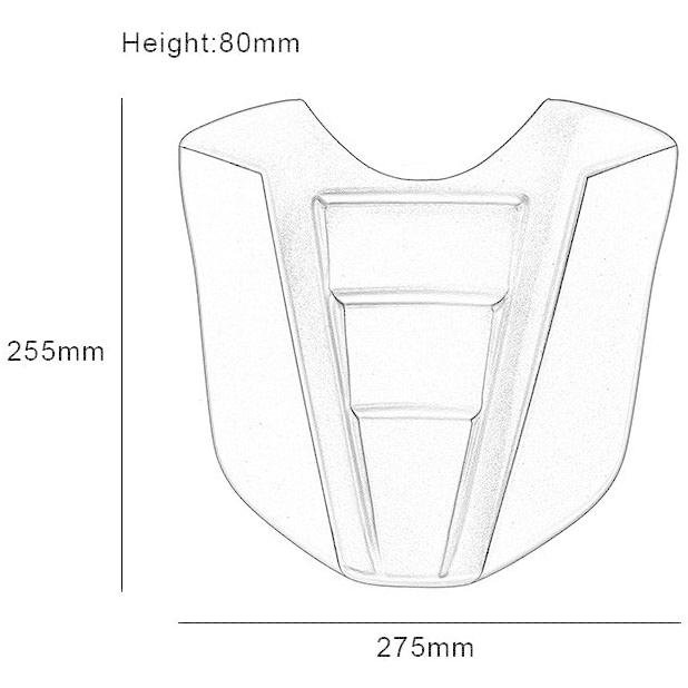 【並行輸入品】Motorcycle Rear Solo Passenger Seat Cover Trim Trim For MT10 FZ10 MTの画像