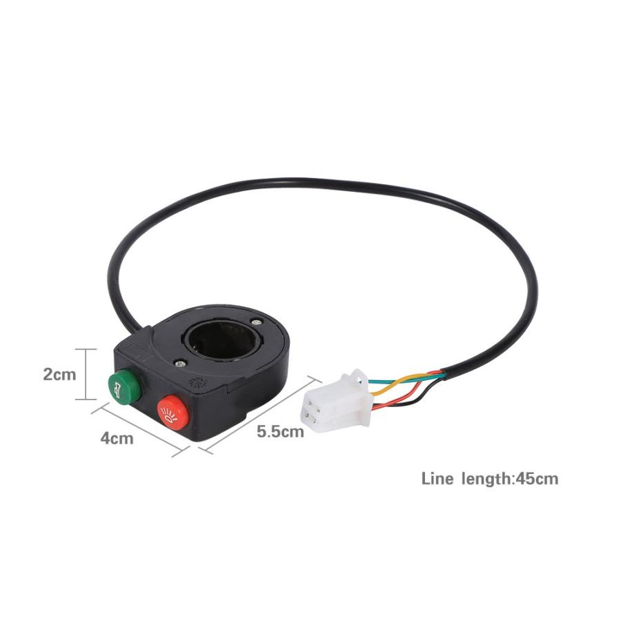 【並行輸入品】1 PCS DC 12V Horn Head Light Black On-Off Button Handlebar Switch foの画像