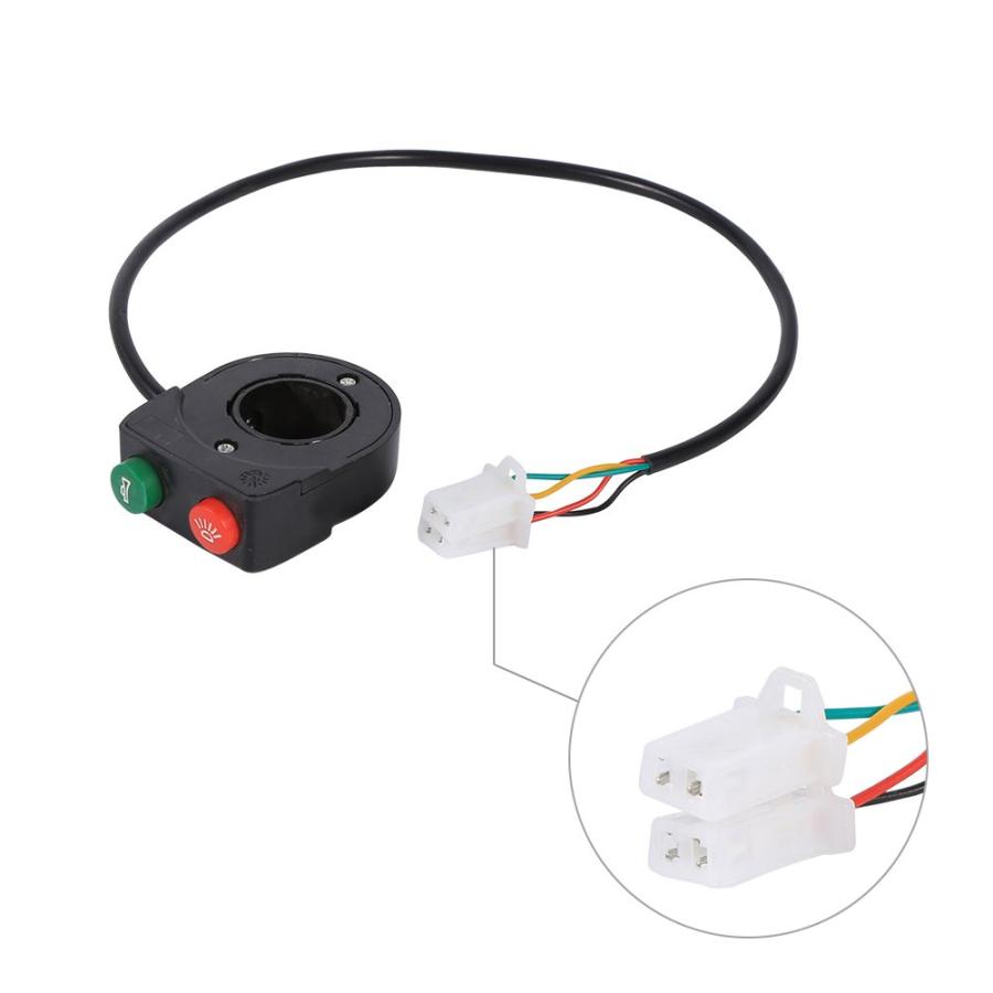 【並行輸入品】1 PCS DC 12V Horn Head Light Black On-Off Button Handlebar Switch foの画像