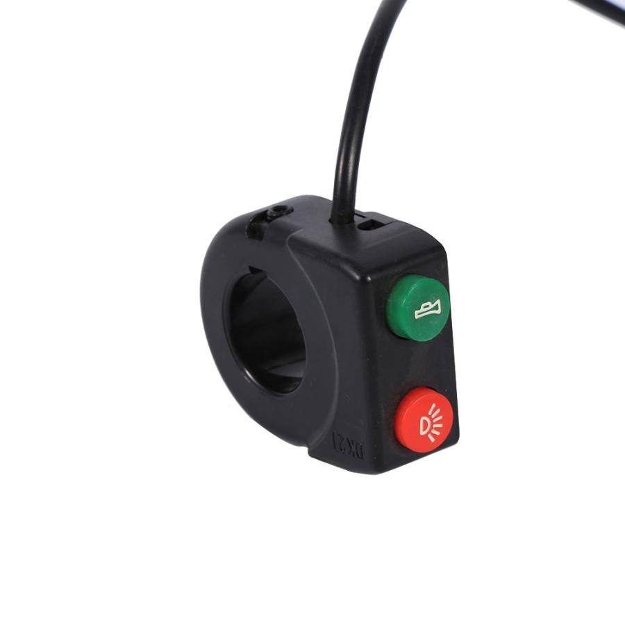 【並行輸入品】1 PCS DC 12V Horn Head Light Black On-Off Button Handlebar Switch foの画像