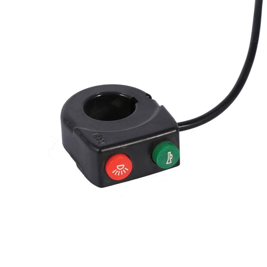 【並行輸入品】1 PCS DC 12V Horn Head Light Black On-Off Button Handlebar Switch foの画像