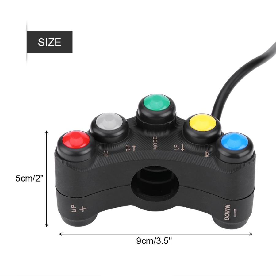 【並行輸入品】Handlebar Switch for Motorcycle  22mm 12V Motorcycle Handlebar Switcの画像