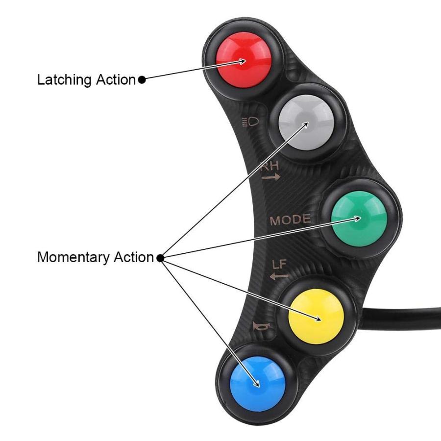 【並行輸入品】Handlebar Switch for Motorcycle  22mm 12V Motorcycle Handlebar Switcの画像