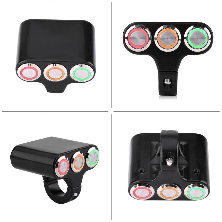【並行輸入品】Motorcycle Handlebar Control Switch Button 22mm Motorcycle Handlebarの画像