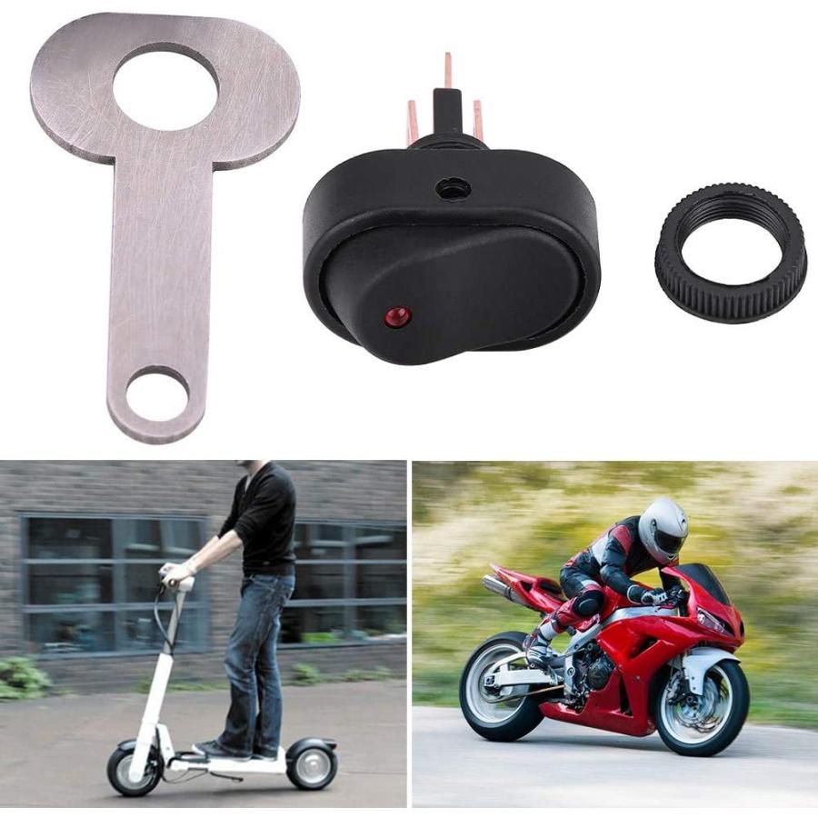 【並行輸入品】Motorcycle Headlight Switch  12V Motorcycle Scooter LED Headlamp Onの画像