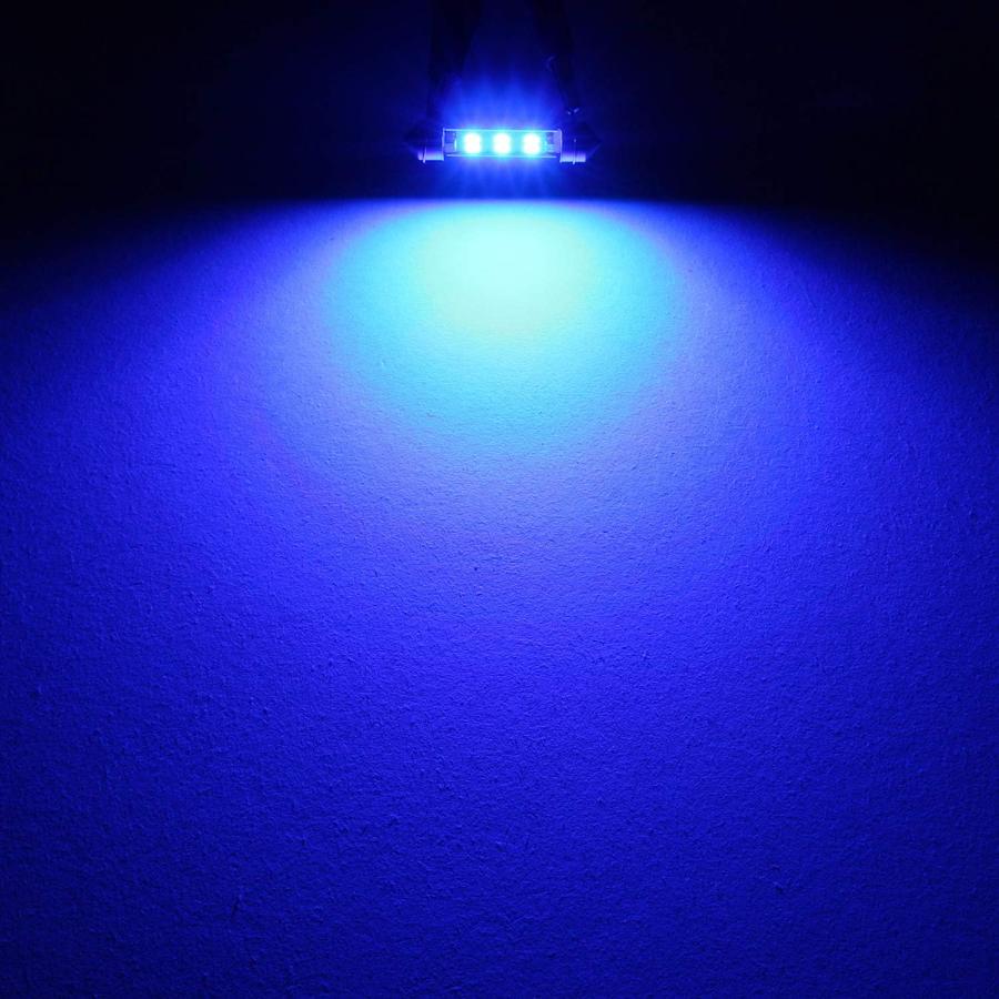 ネット販売 PHINLION Super Bright 212-2 LED Bulb 3030 6-SMD Festoon 41mm 42mm 211-2 214-2 578 Bulbs for Car Interior Map Dome Trunk Courtesy Light Blue (4 Pac