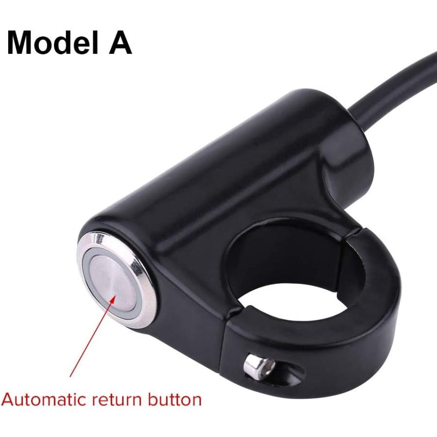 【並行輸入品】Push Button Handlebar Mounting Switch   Motorcycle Handlebar Switchの画像
