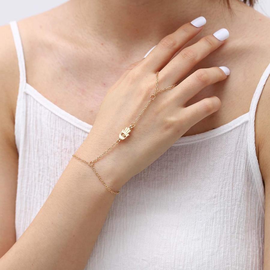 並行輸入品】Yalice ハムサフィンガーブレスレットリング ボー