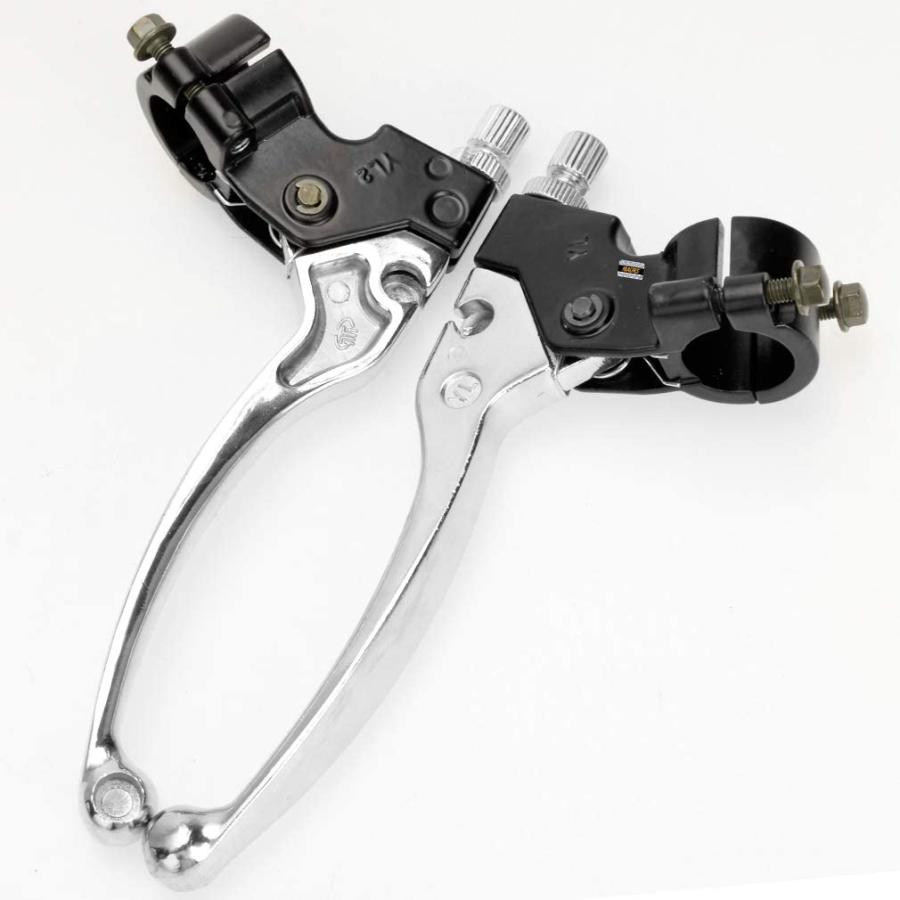 【並行輸入品】HIAORS シルバー 左 右 7/8インチ 22mm クラッチ ブレーキ ハンドル レバー パーチ ホンダ XR80 XR100 CR_2