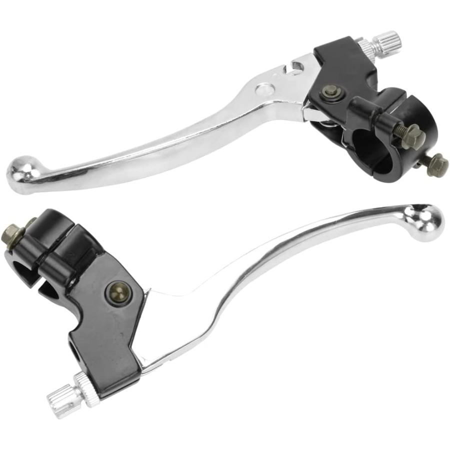 【並行輸入品】HIAORS シルバー 左 右 7/8インチ 22mm クラッチ ブレーキ ハンドル レバー パーチ ホンダ XR80 XR100 CR_8