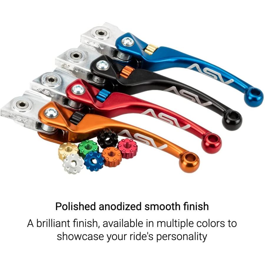 【並行輸入品】ASV Unbreakable F4 Quad ATV Clutch and Brake Lever w/ Hotstart Perchの画像