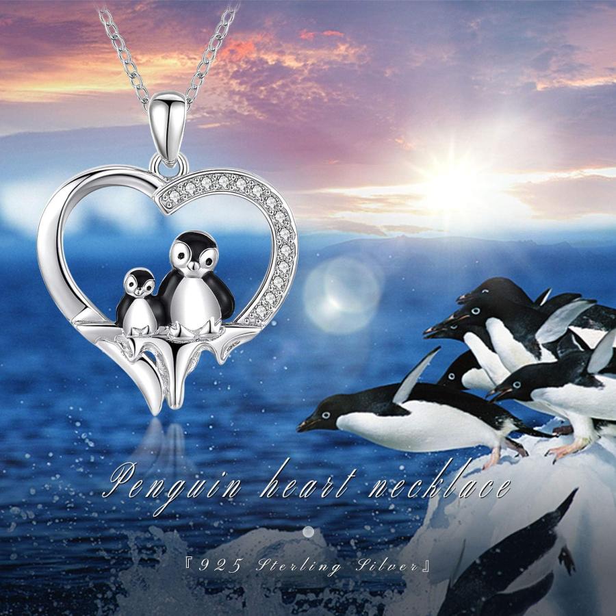 並行輸入品】CHENGHONG ネックレス レディース ペンギン ハート