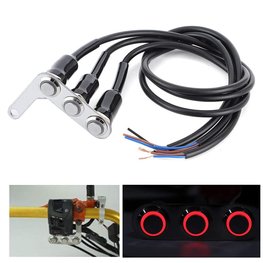 【並行輸入品】Motorcycle Handlebar Switch  Qiilu Motorcycle Headlight Switch  Motoの画像