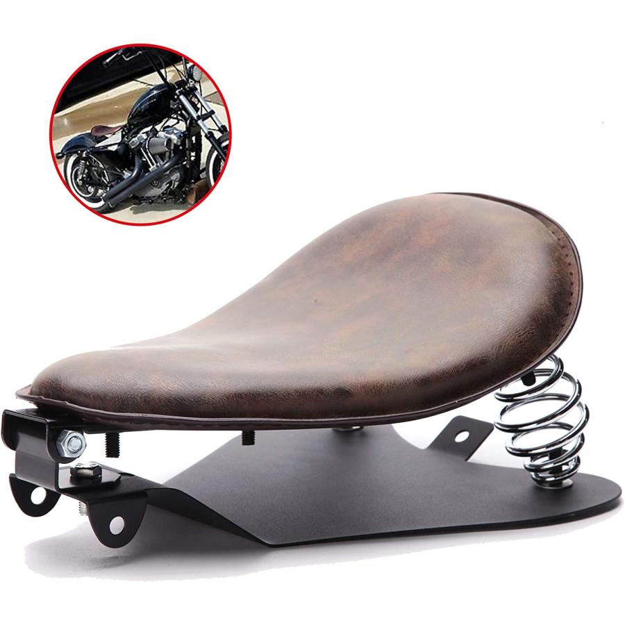 【並行輸入品】レザーオートバイソロシートスプリングマウントブラケットキット 1個 Sportster XL 883 1200 Bobber Chopp_2