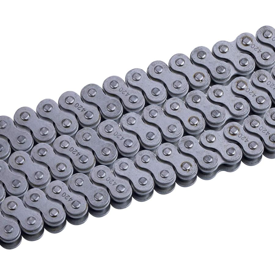 【並行輸入品】CNCMOTOK 420 Motorcycle Chain+ Chain Breaker Standard Roller Cha ...