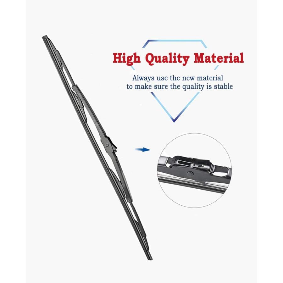 【並行輸入品】OEM Quality 13inch + 13inch Premium All-Seasons Metal Frame Windshie_2