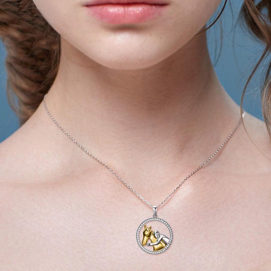 【並行輸入品】POPKIMI ブタネックレス 925スターリングシルバー 豚ネックレス 折り紙ピッグ I Love You Forever ネックレス_2