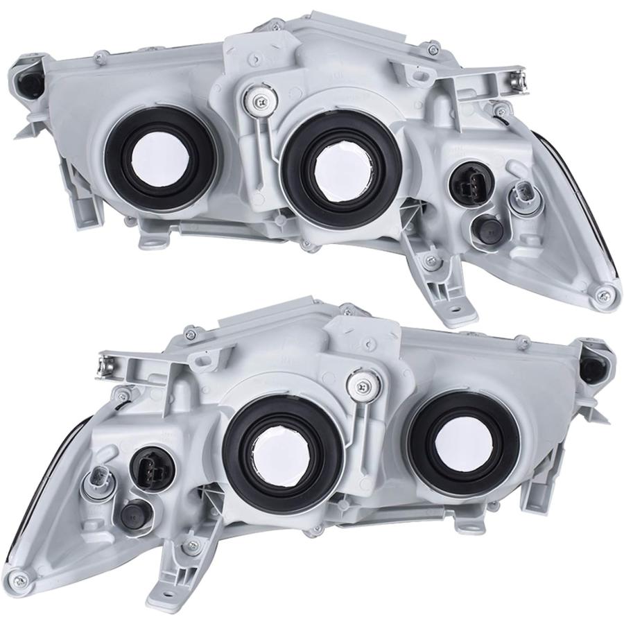 【並行輸入品】waltyotur ヘッドライト アセンブリ 交換用 2012 2013 2014 トヨタ カムリ ポリカーボネートレンズ ABS プラ_3