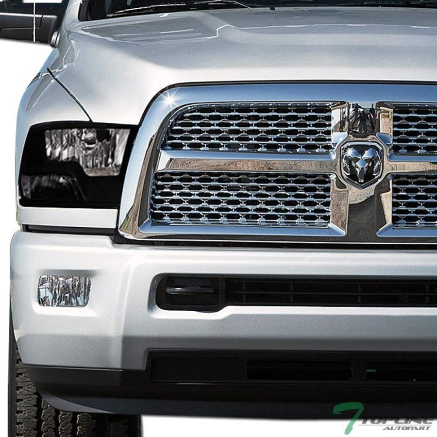 【並行輸入品】Topline_autopart Dual Headlamp Style Black Clear Housing Crystal Heaの画像
