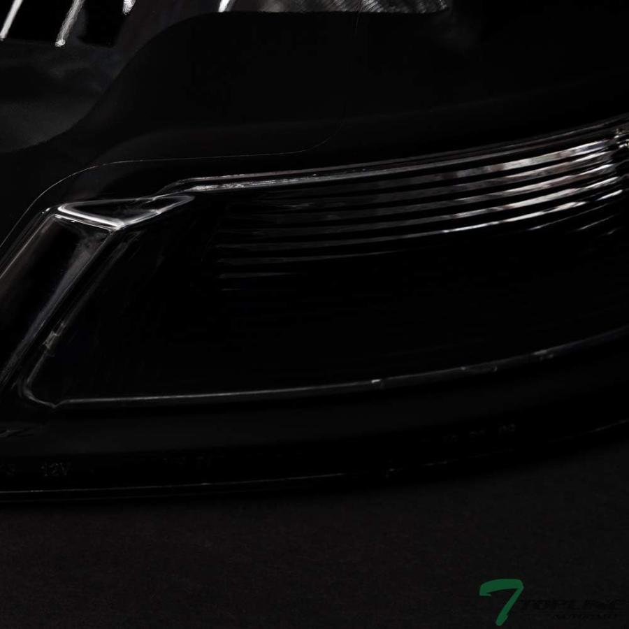 【並行輸入品】Topline_autopart Dual Headlamp Style Black Clear Housing Crystal Heaの画像