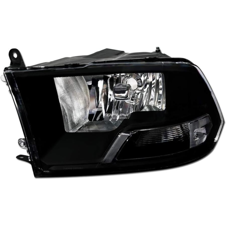 【並行輸入品】Topline_autopart Dual Headlamp Style Black Clear Housing Crystal Heaの画像
