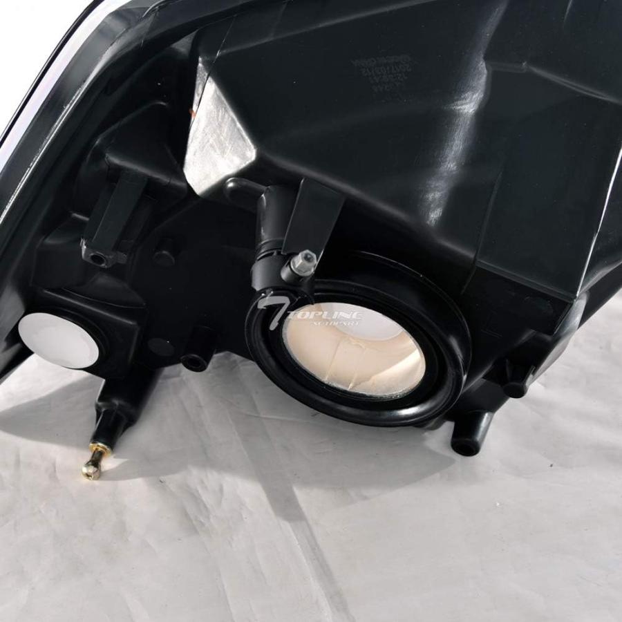 【並行輸入品】Topline_autopart Dual Headlamp Style Black Clear Housing Crystal Heaの画像