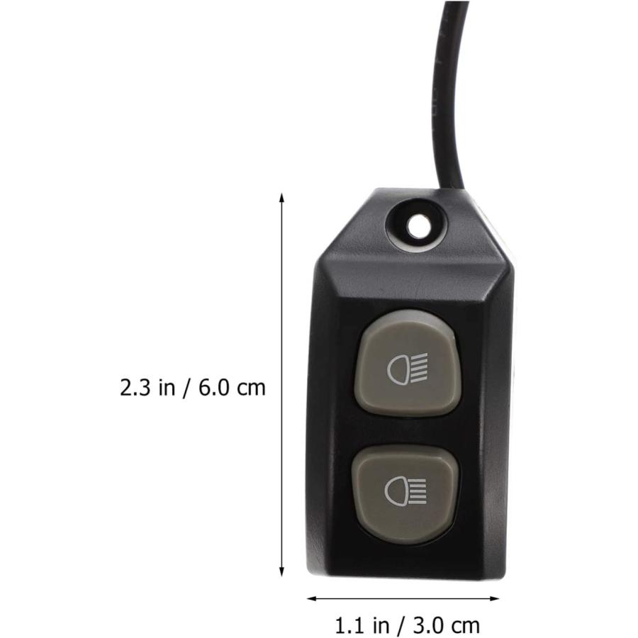 【並行輸入品】VICASKY Switcheroo Motorcycle Handlebar Switch On Off Button Plasticの画像