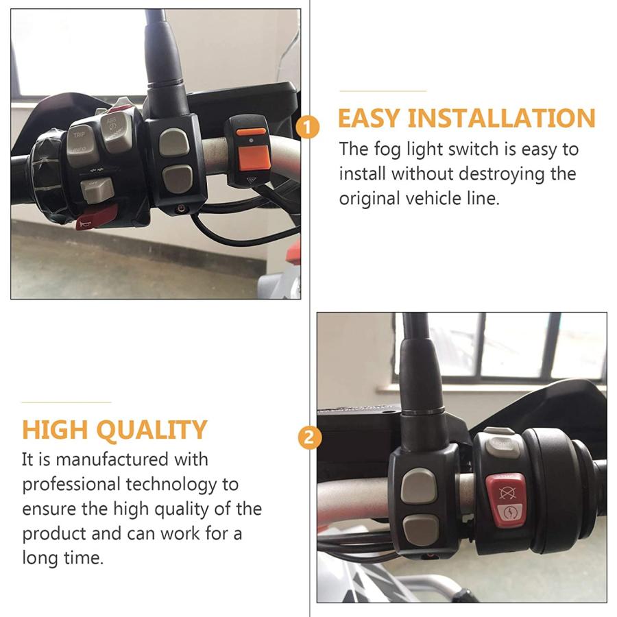 【並行輸入品】VICASKY Switcheroo Motorcycle Handlebar Switch On Off Button Plasticの画像