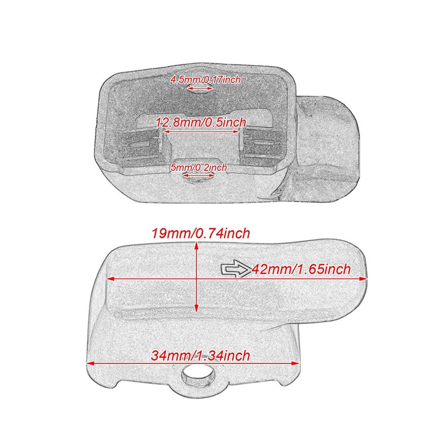 【並行輸入品】HDBUBALUS Motorcycle Turn Signal Switch Extension Cap Compatible witの画像