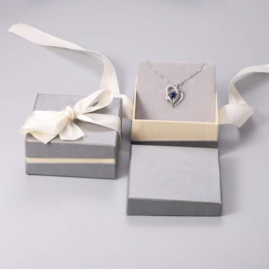 【並行輸入品】母の日のギフト Forever Love ハートネックレス ジュエリー 人工サファイアネックレス 925スターリングシルバー ハートネ_1