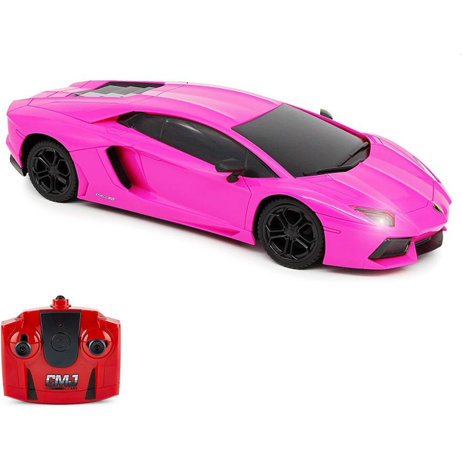 注目ブランド ランボルギーニ ピンク アヴェンタドール LP700-4 公式 ミニカー