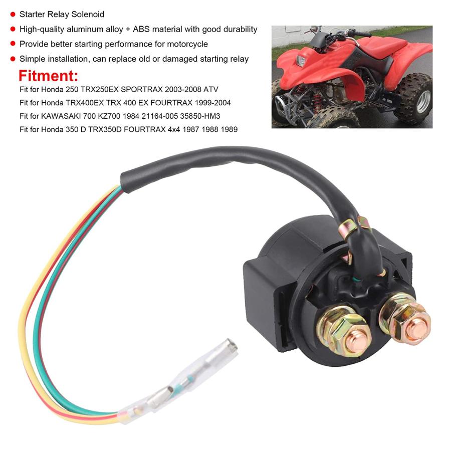 【並行輸入品】Electrical Starter Relay Solenoid Motorcycle Accessory Parts Suitabl_1